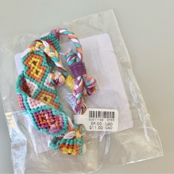Colorful Diamond Woven Friendship Bracelet Set - Picture 1 of 2